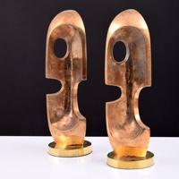 2 Signed Abstract Sculptures - Sold for $1,062 on 05-15-2021 (Lot 203).jpg